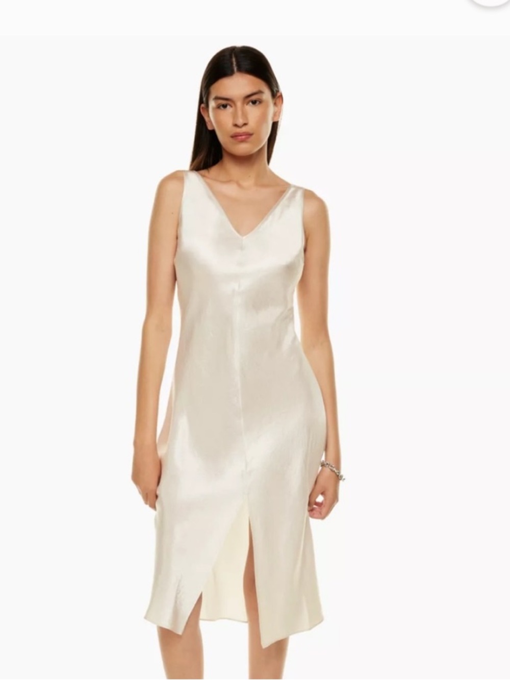 Aritzia babaton slip dress cream colored extra large